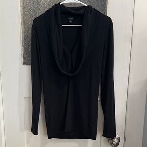 Ann Taylor Classic Black Cowl Neck Sweater